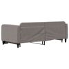 vidaXL Slaapbank met onderschuifbed 90x200 cm stof taupe