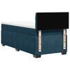 vidaXL Boxspring met matras fluweel donkerblauw 90x190 cm