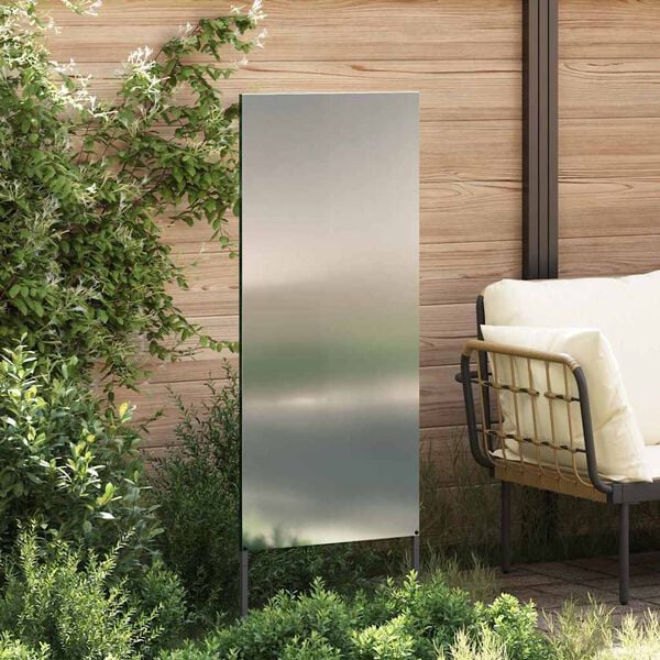 vidaXL Tuin Privacy Screen Zilver 50 x 140 cm Gegalvaniseerd staal