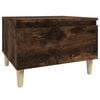 vidaXL Bijzettafel 50x46x35 cm bewerkt hout gerookt eikenkleurig