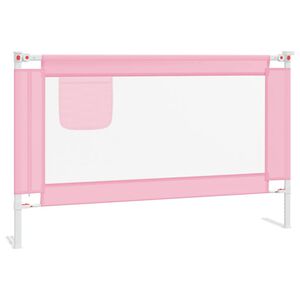 vidaXL Bedhekje peuter 120x25 cm stof roze
