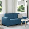 vidaXL Tweezitsbank 180x78x84 cm fluweel blauw