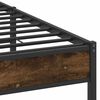 vidaXL Bedframe zonder matras hout gerookt eikenkleurig 150x200 cm