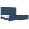 vidaXL Bedframe met hoofdeinde Blauw 180 x 200 cm Stof