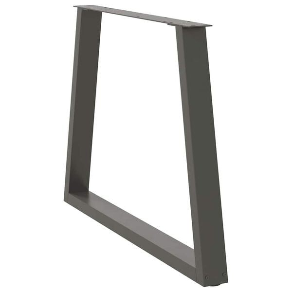 vidaXL Eettafelpoten 3 st V-vormig 100x(72-73,3) cm staal antraciet