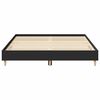 vidaXL Bedframe zonder matras 140x200 cm spaanplaat zwart