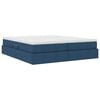 vidaXL Opbergbed met matras met matras Blauw 180 x 200 cm Polyester