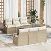 vidaXL Bankstel 7 pcs Beige en Cr&egrave;me poly rattan