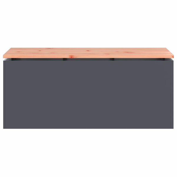vidaXL Tuinbank Antraciet 100 x 40 x 43 cm Staal