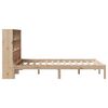 vidaXL Bed met boekenkast zonder matras massief grenenhout 150x200 cm