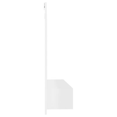 vidaXL Tv-wandmeubel 102x23,5x90 cm spaanplaat hoogglans wit