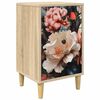 vidaXL Nachtkastje BORNE Sonoma Eiken 36 x 33 x 60 cm Bewerkt hout