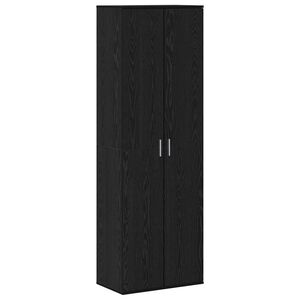 vidaXL Highboard 60 x 35 x 180 cm Bewerkt hout Zwart eiken