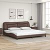 vidaXL Bedframe zonder matras "Hvar" kunstleer bruin 200x200 cm