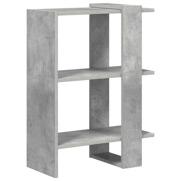 vidaXL Boekenkast Beton Grijs 52 x 25 x 71,5 cm Bewerkt hout