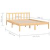 vidaXL Bedframe massief grenenhout 150x200 cm