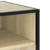 vidaXL Tv-meubel 61x40x46 cm bewerkt hout metaal sonoma eikenkleurig