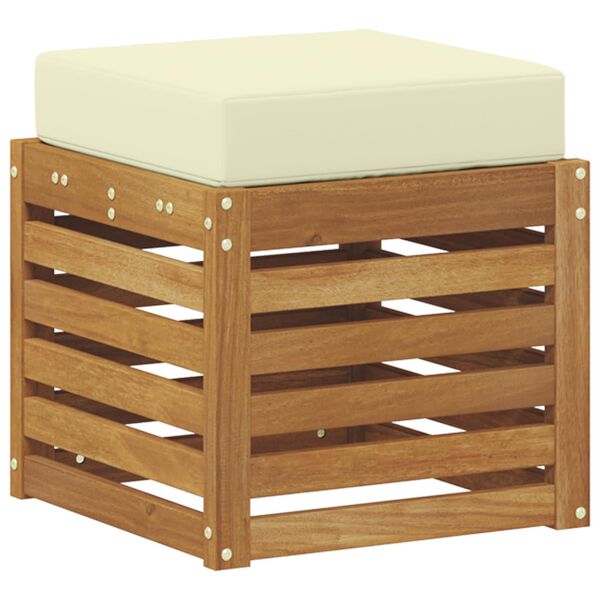 vidaXL Buiten Stool Bank Massief Acaciahout Naturel