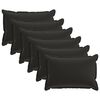 vidaXL Kussensloop 6 st HOUTEN Zwart 50 x 70 cm Polyester