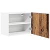vidaXL Hangkast 2 pcs Oude Hout en Wit 50 x 31 x 40 cm Bewerkt hout