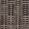 vidaXL Opslagbank met kussen met opslag Grijs 110 x 40 x 50 cm Rattan