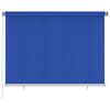vidaXL Rolgordijn voor buiten 205(B)x140(H) cm HDPE blauw