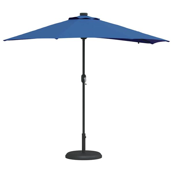 vidaXL Tuinparasol Blauw 294 x 150 x 223 cm Stof