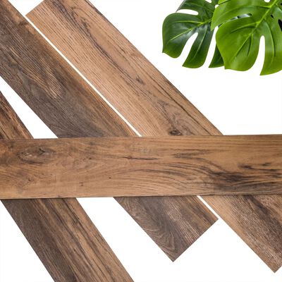 WallArt Planken 30 st GL-WA34 hout-look schuurhout eiken omberbruin