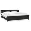 vidaXL Boxspringbed met matrassen 200x220 cm fluweel zwart