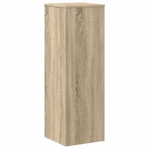 vidaXL Plantenstandaard 33x33x100 cm bewerkt hout sonoma eikenkleurig