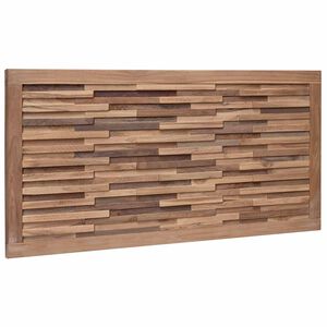 vidaXL Bed Hoofdbord Naturel Massief Teakhout