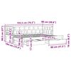 vidaXL Slaapbank met onderschuifbed/lades zonder matras 90x190 cm wit