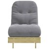 vidaXL Futon slaapbank met matras 60x206x11 cm geïmpregneerd hout