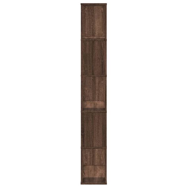 vidaXL Boekenkast 5-laags 80,5x23,5x162,5 cm hout bruin eikenkleurig