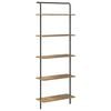 vidaXL Boekenkast 5-laags 60 x 24 x 168 cm Bewerkt hout Artisan Eiken