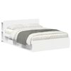 vidaXL Bedframe met opslag Wit 160 x 200 cm Bewerkt hout