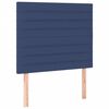 vidaXL Boxspring met matras stof blauw 90x200 cm