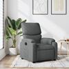 vidaXL Relaxfauteuil Donkergrijze Stof