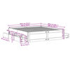 vidaXL Bedframe zonder matras met lades massief grenenhout 180x200 cm