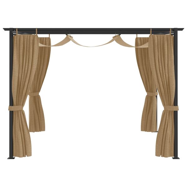 vidaXL Prieel 4x3 m taupe