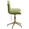 vidaXL Eetkamerstoelen draaibaar 4 st fluweel lichtgroen