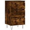 vidaXL Dressoir 40x35x70 cm bewerkt hout gerookt eikenkleurig
