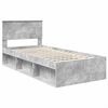 vidaXL Bedframe met hoofdeinde Concerte Grijs 90 x 190 cm Bewerkt hout