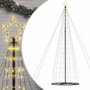 vidaXL LED-kerstboom 1534 LEDs warm wit 500 cm
