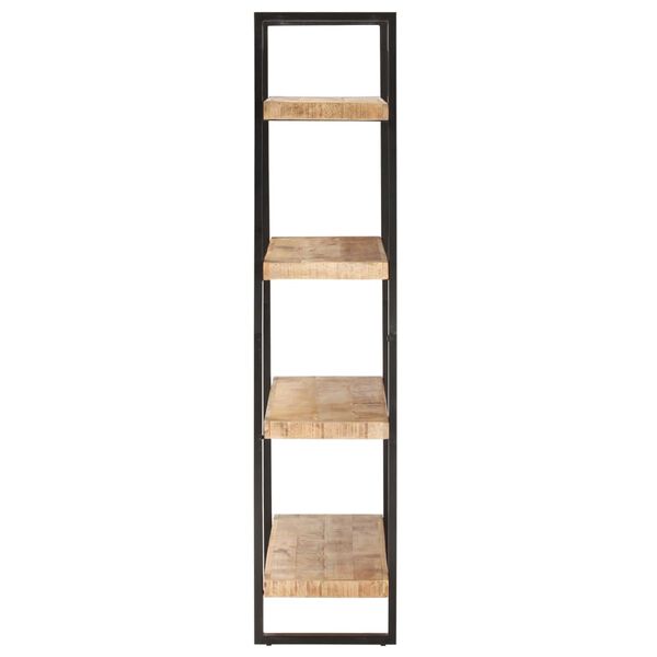 vidaXL Boekenkast met 4 schappen 120x40x180 cm ruw mangohout