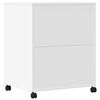 vidaXL Printerkastje met wielen 60x48x74 cm wit