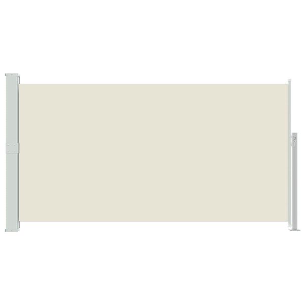 vidaXL Wind-/zonnescherm uittrekbaar 160x300 cm cr&egrave;mekleurig