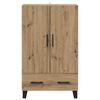 vidaXL Highboard Artisan Eiken 69,5 x 30 x 115 cm Bewerkt hout