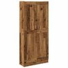 vidaXL Hoge kast 82,5x30,5x185 cm bewerkt hout oud houtkleurig
