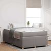 vidaXL Bedframe met matras Taupe 120 x 200 cm Stof